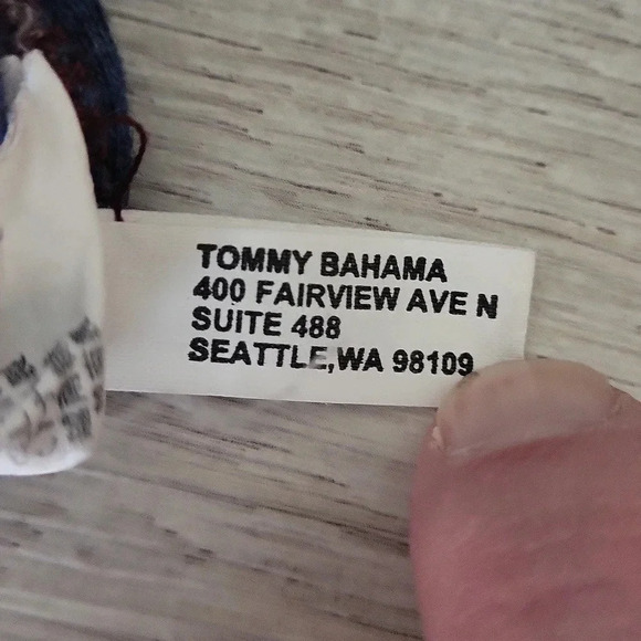 🛍Tommy Bahama Flipshore Reversible Maroon Quarter Zip Long Pullover Mens - Picture 4 of 8